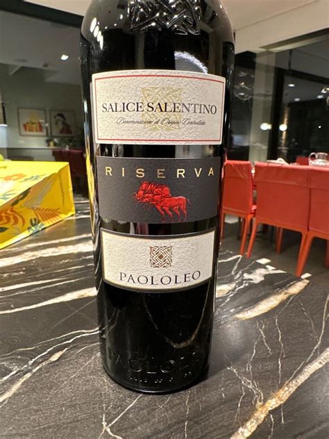 2016 Paolo Leo Salice Salentino Riserva Italy Puglia Salice