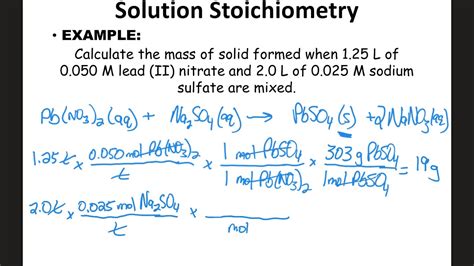 Solution Stoichiometry Notes Youtube