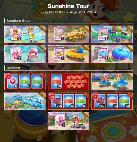 Sunshine Tour Spotlight Shop Rmariokarttour101