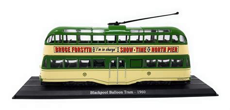 Atlas 1 76 Trolley Car Blackpool Ballon Tram 1960 Stand Model Metal For