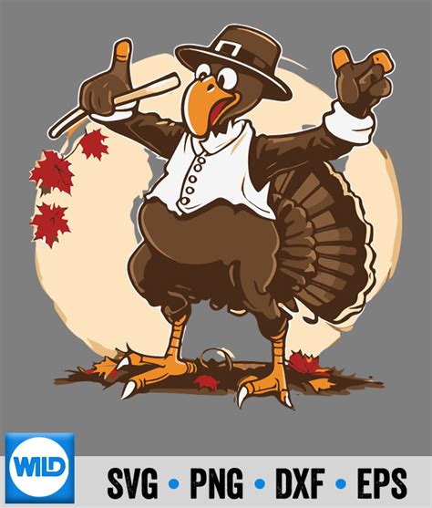 Gobble SVG, Gobble Til You Wobble Dabbing Turkey Thanksgiving Retro Keen SVG - WildSvg