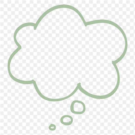 Download Premium Png Of Green Png Thought Bubble Cartoon Business