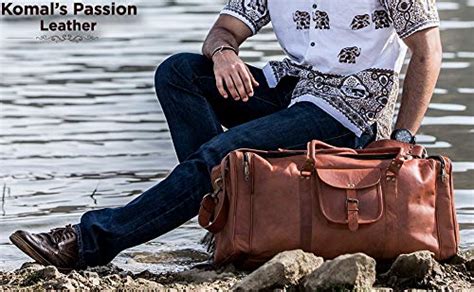 Kpl 21 Inch Vintage Overnight Leather Duffle Bag For Men Horizon Leathers