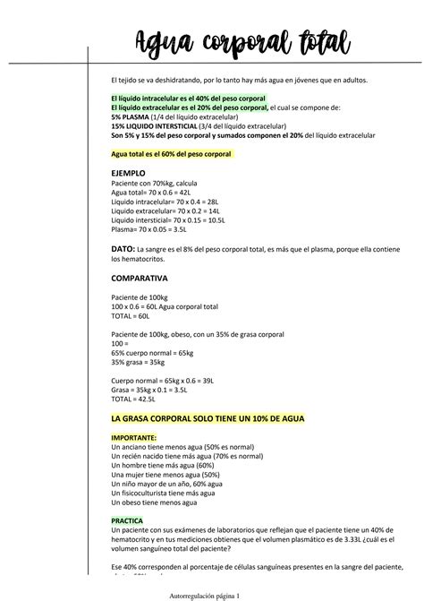Agua Corporal Total