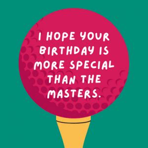 30 Best Birthday Wishes For Golfers I Wish You