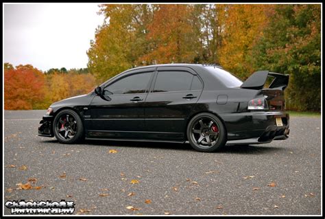 modified cars evo   black