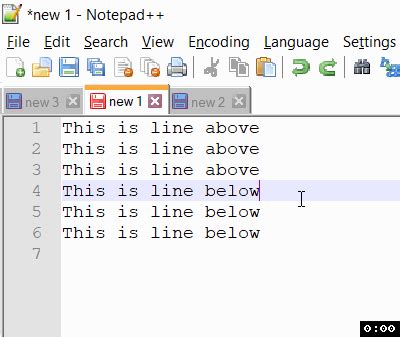 Notepad Delete Lines Above Or Below Code Care