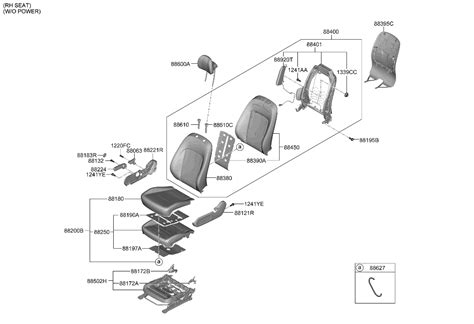 88260 Kl440 Udn Genuine Hyundai Covering Assy Fr Cushrh