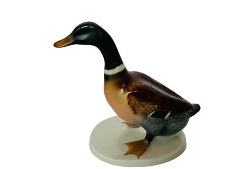 Heubach Kunst Lichte West Germany Wallendorf Duck Figurine Decoy