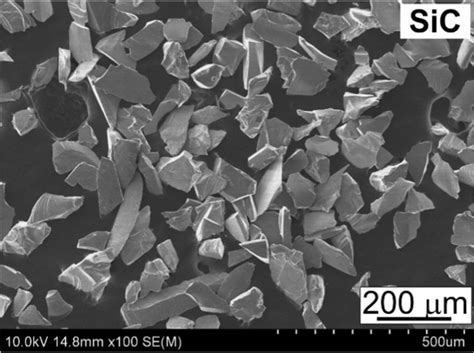 Scanning Electron Microscope Sem Micrographs Of Sic Powders