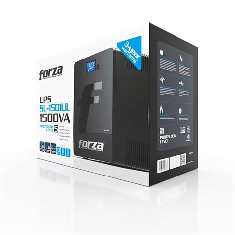 Ups Forza 1500va900w Interactiva Onda Senoidal Simulada 110v 8 X Nema 5 15r Usb Pantalla Lcd