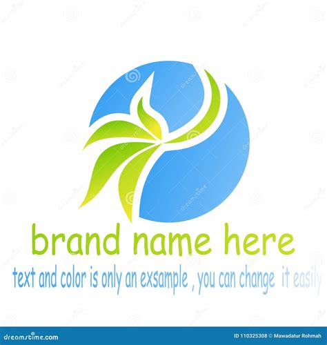 Creative Round Leaf Logo Vector Stock Vector Illustration Of Green