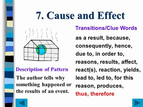 Transitions For Cause And Effect