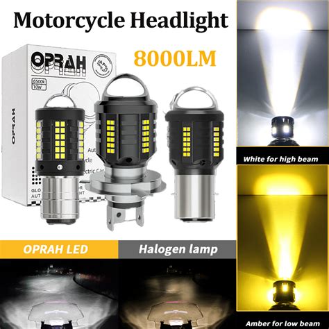 1PC Super Brilhante T19 P15D Farol LED De Motocicleta H4 H6 2016 BA20D