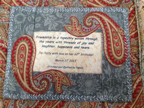 Machine Embroidery Quilt Label Patterns Custom Embroidery
