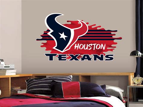 Houston Texans Logo Wall Decal Sticker Home Decor Custom Vinyl Etsy