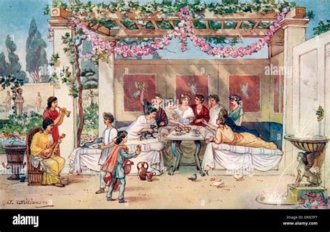 Roman banquet hi-res stock photography and images - Alamy