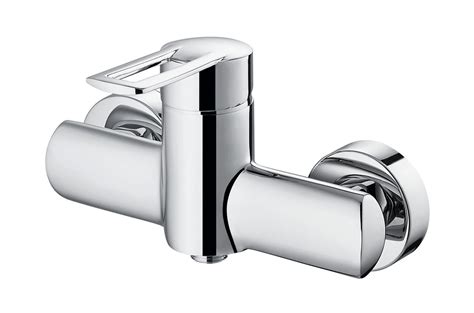 Ergonomic Handle Shower Mixer Faucet Full Brass Body Hot Cold Water