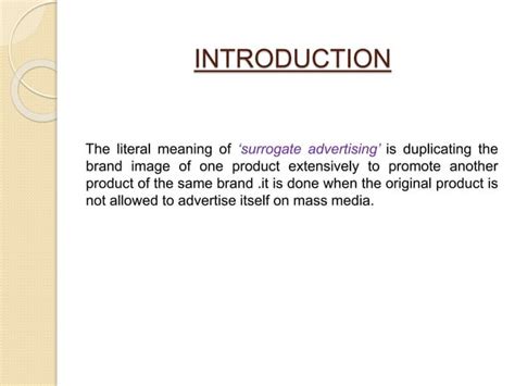 Surrogate Advertisements Ppt