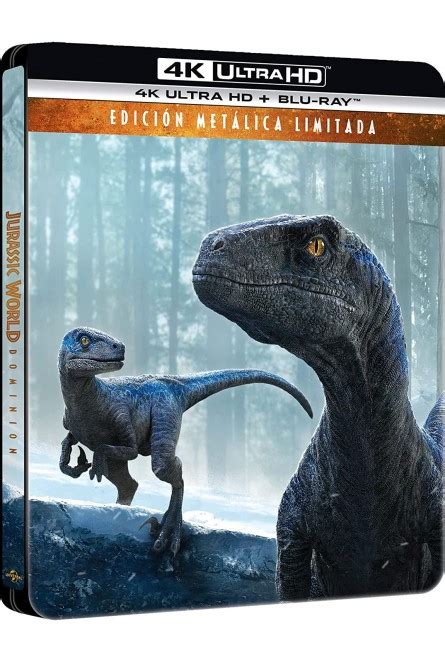 Jurassic World Dominion K Uhd Blu Ray Ed Especial Met Lica