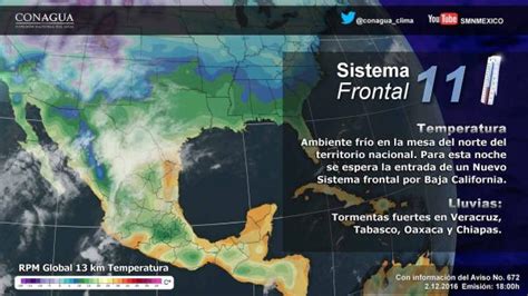 Prevalece El Ambiente Frío En Gran Parte Del País Por Frente Frío 11