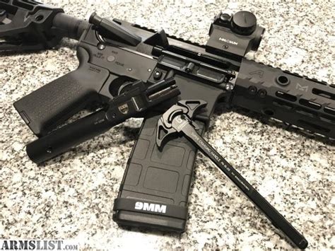 Armslist For Sale Ar 9mm Ar15 Pistol With Brace Faxon 9mm Bcg And Barrel Ap Monolithic Upper 9