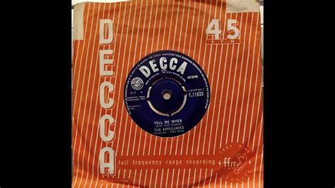 The Applejacks Tell Me When 1964 Decca F11833 A Side Vinyl Rip