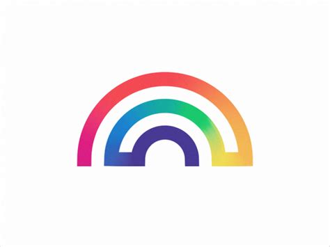 Lined Rainbow Logo Design 2 Logo Logo Branding Branding Design Gfx