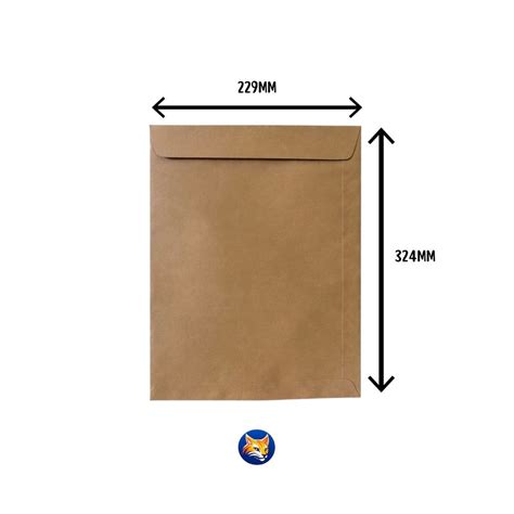 Envelope Tipo Saco - Envelope A4 Tipo Saco 50 a 250uni Kraft Natural 80g 229x324mm | Shopee ...