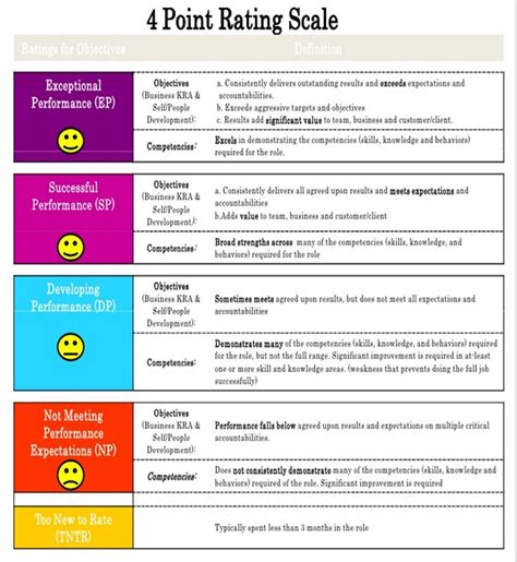 Performance Appraisal Rating Scale