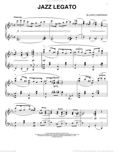 Jazz Legato Sheet Music For Piano Solo Pdf