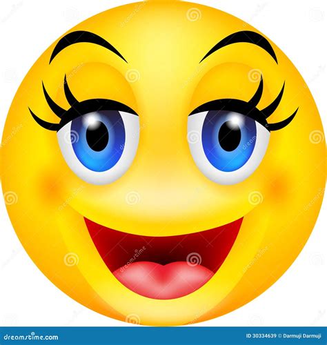 Funny smile emoticon stock vector. Illustration of ball - 30334639