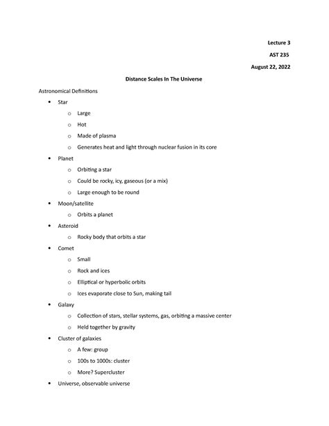 2b Distance Scales In The Universe Lecture 3 Ast 235 August 22 2022