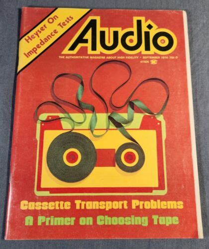 Audio Magazine September 1974 Cassette Transport Problemsprimer On Tape Vg Ebay