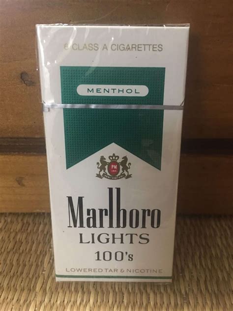 Marlboro Lights Menthol 100s 6 Cigarette Complimentary Hard Pack By