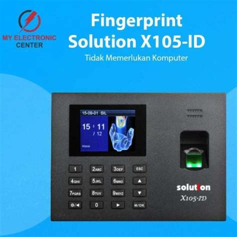 Promo Fingerprint Solution X105 ID Mesin Absensi Sidik Jari Kantor Bank