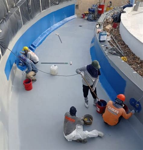 Impermeabilizacion Piscina Poliurea En Caliente GSA Ingenieria