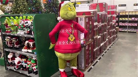 Lifesize Grinch Animatronic Home Depot Christmas 2023 Youtube