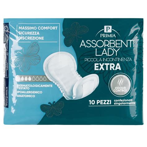 ASSORBENTI INCONTINENZA LADY EXTRA PRIMIA 10 Pz Tigros