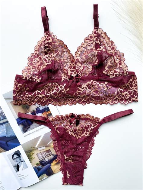 Conjunto Sem Bojo Marsala Nude Conheça a Treacy Lingerie uma