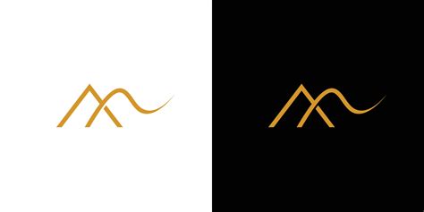 Modern And Unique Letter M Initials Logo Design Vector Art