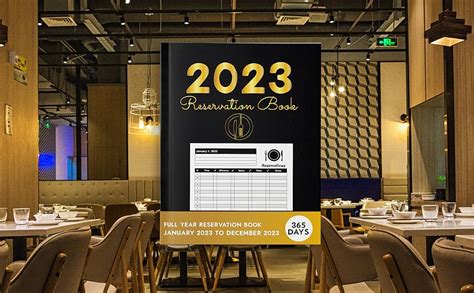 Reservation Book For Restaurant 2023 Full Year Of
