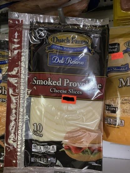 Smoked Provolone Cheese Slices Kingsland Meats