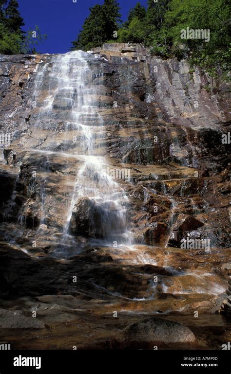 North America Us Nh White Mountain Nf Tallest Waterfall In Nh