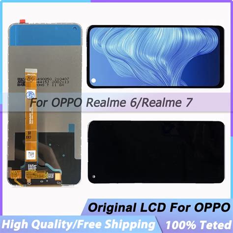 Original LCD Black 6 5 Inch For Oppo Realme 6 4G LCD Display Touch