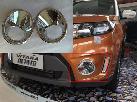 Ttcr Ii Accessories For Suzuki Vitara 2016 Front Fog Light Cover Abs