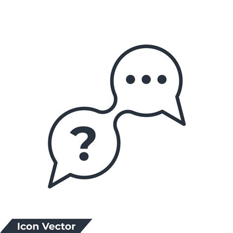 Question And Answer Icon Logo Vector Illustration Question Answer