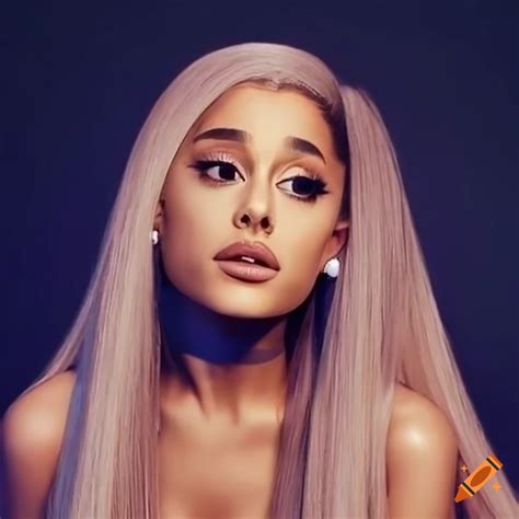 Close Up Of Ariana Grande With Blonde Hair