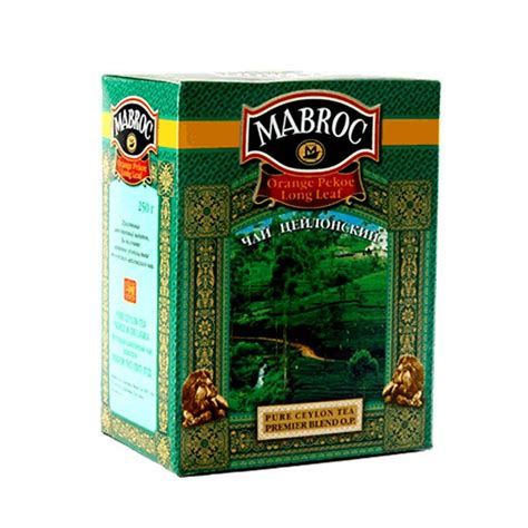Чай чёрный цейлонский ТМ "Mabroc" - OP Премьер, крупнолистовой, 250 г ...