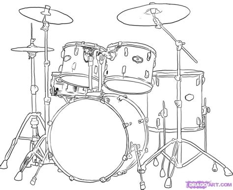 How To Draw A Drum Set Cool Music Doodle Doodle Art Music Painting